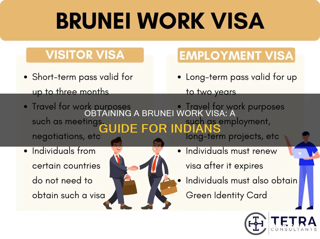 how to get brunei work visa from india