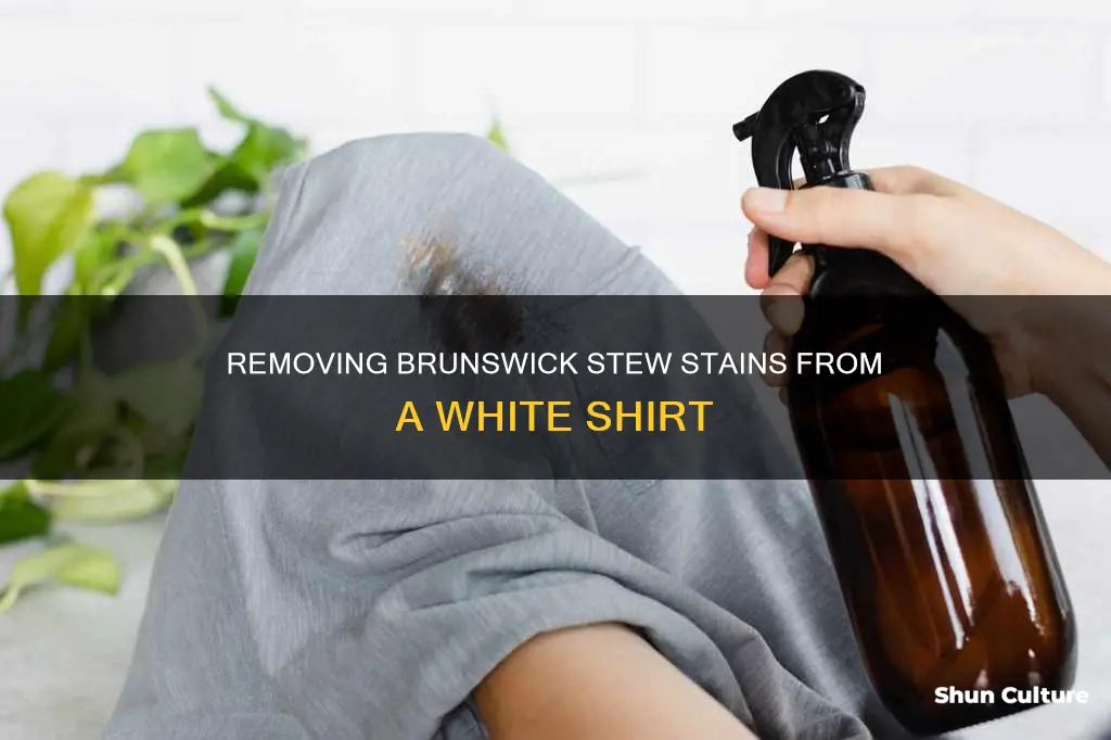 how to get brunswick stew out of white shirt