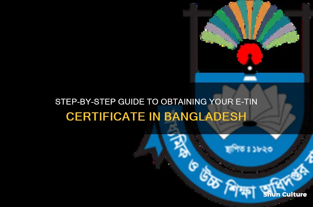 how to get e tin certificate in bangladesh