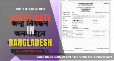 Obtaining an English Birth Certificate in Bangladesh: A Step-by-Step Guide
