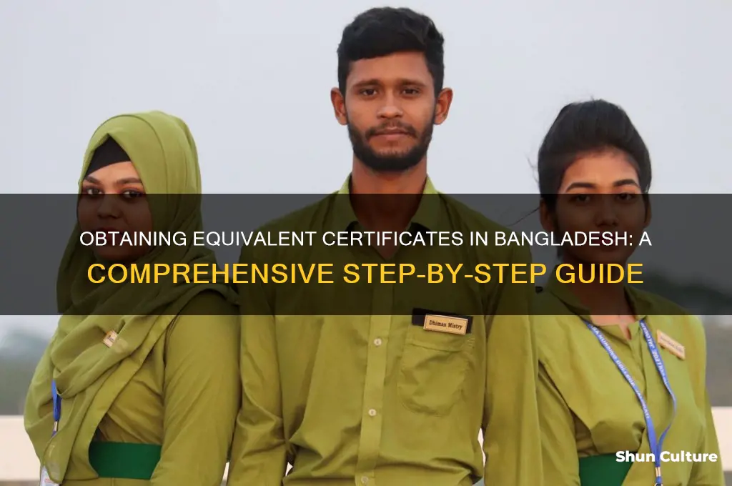 how to get equivalent certificate in bangladesh