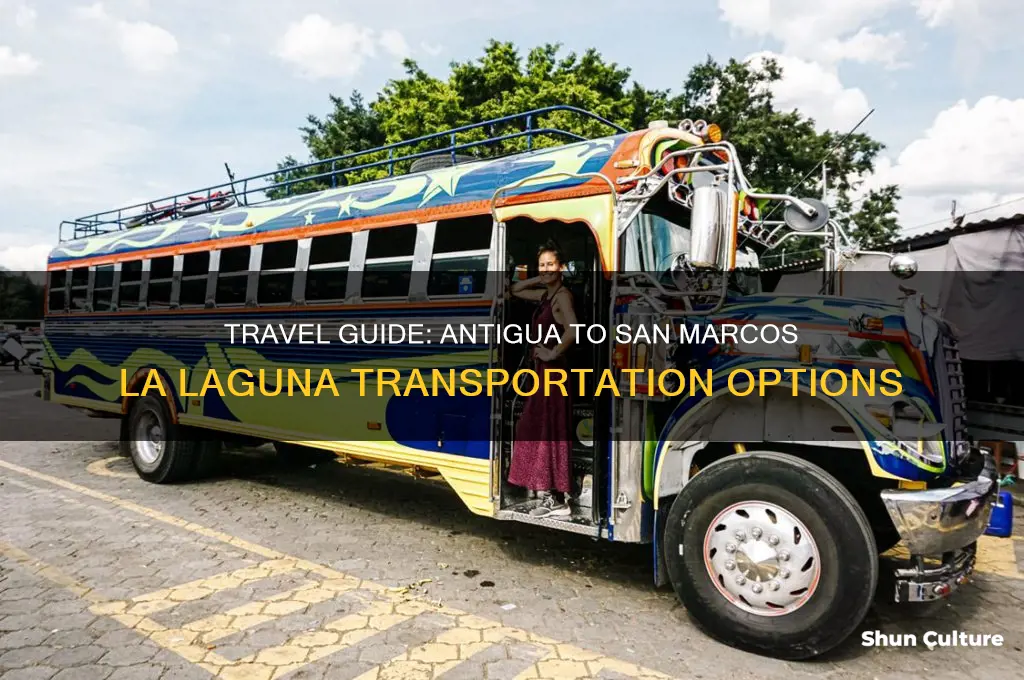 how to get from antigua to san marcos la laguna
