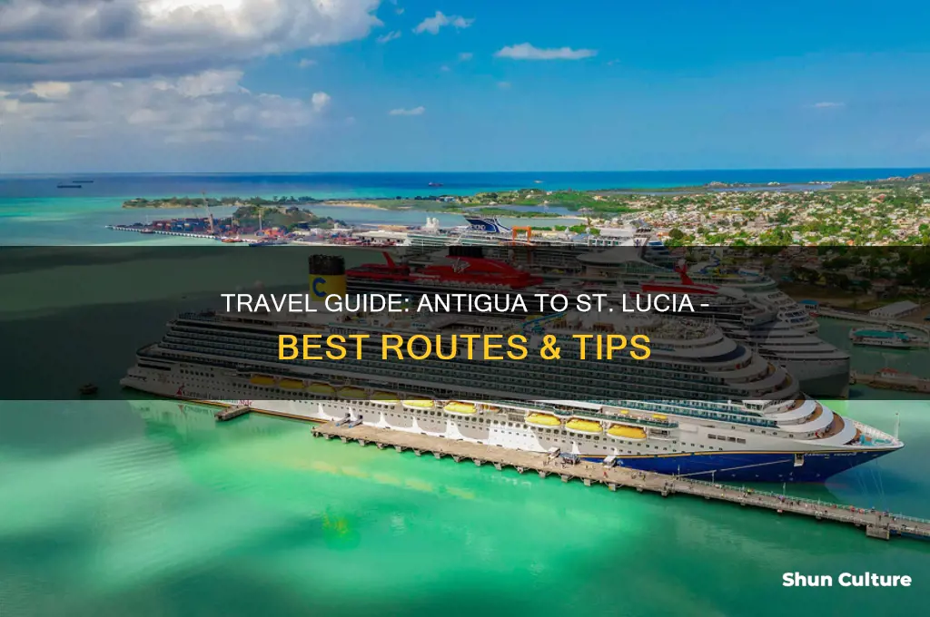 how to get from antigua to st lucia