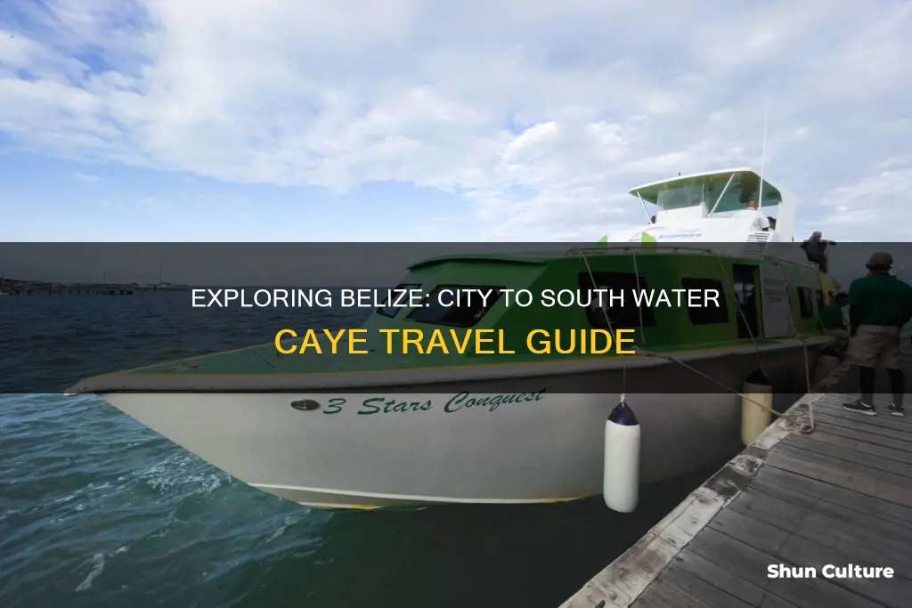 how to get from belize city to south water caye