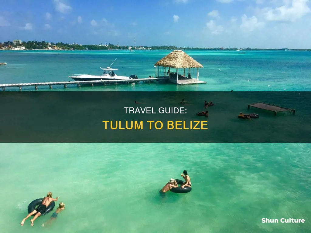 how to get from tulum to belize