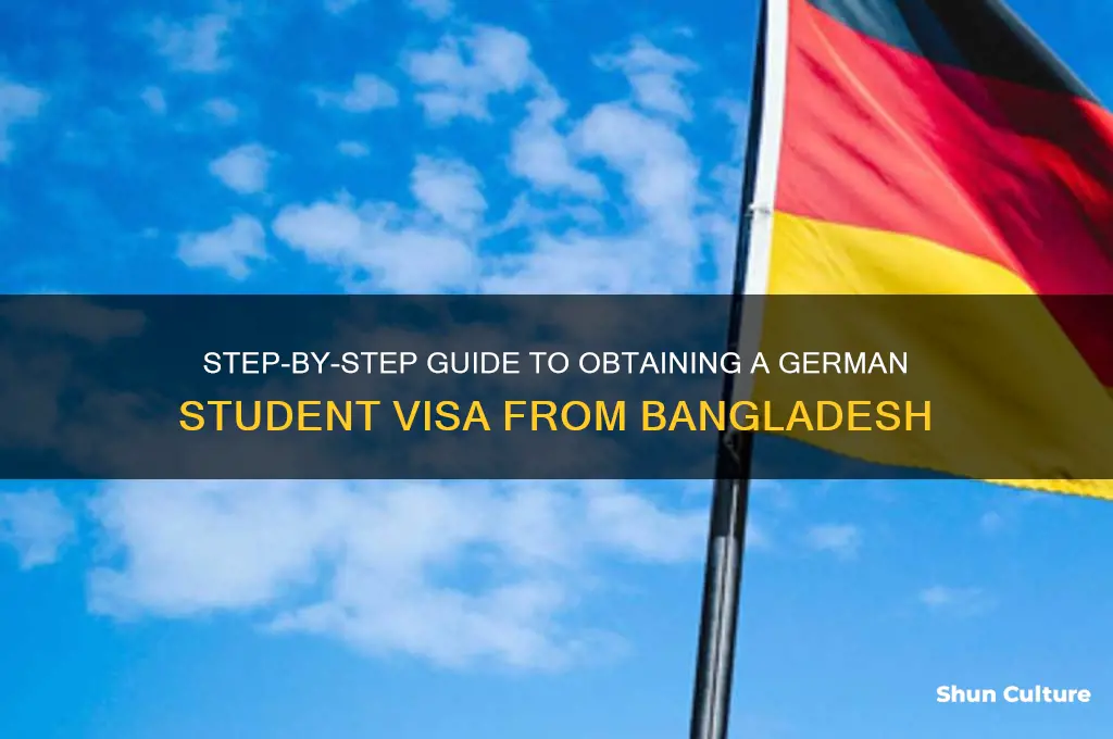 how to get german student visa from bangladesh