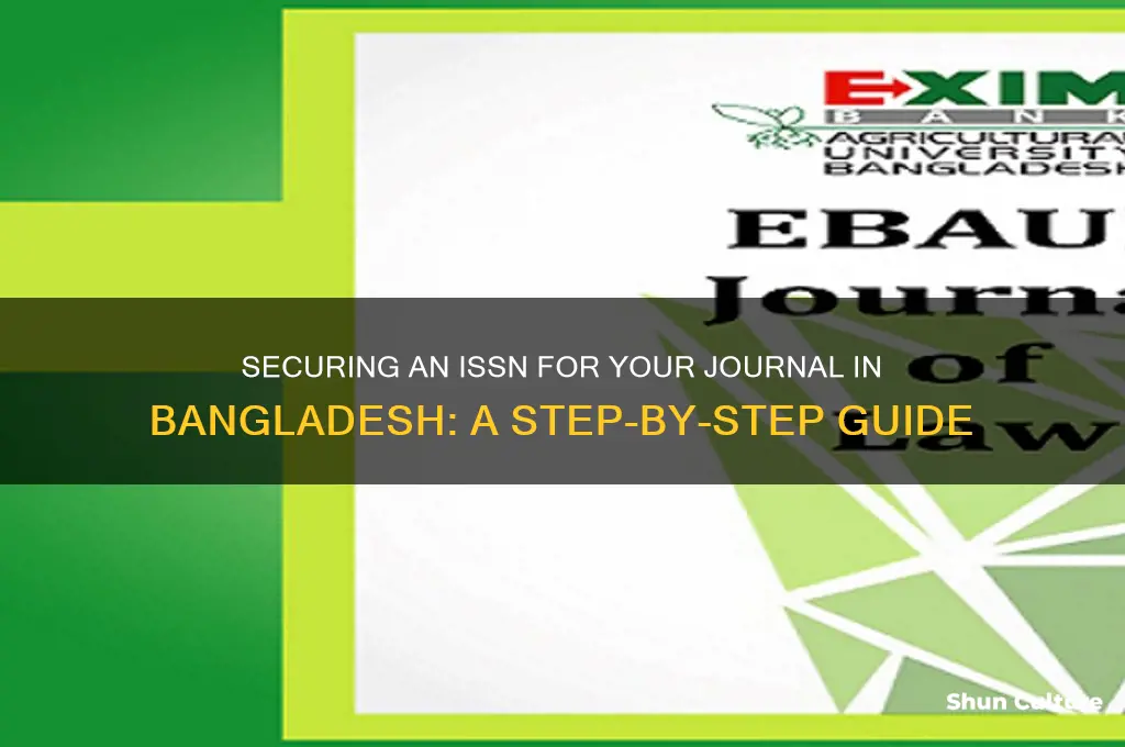 how to get issn number for journal in bangladesh