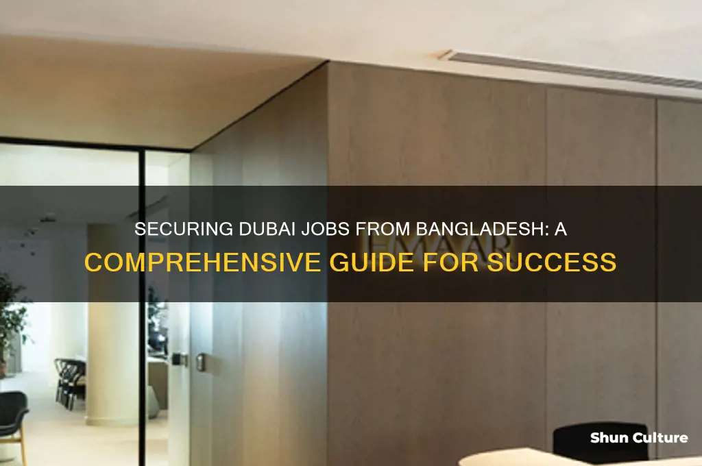 how to get jobs in dubai from bangladesh