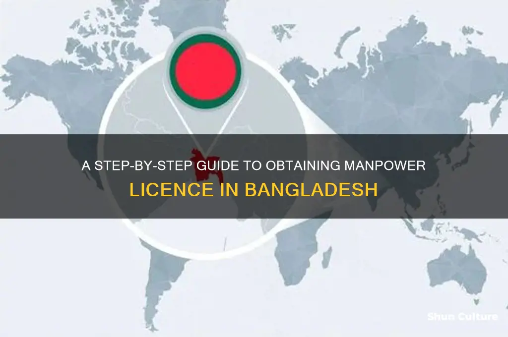 how to get manpower licence in bangladesh