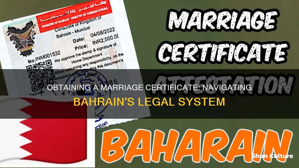 how to get marriage certificate in bahrain