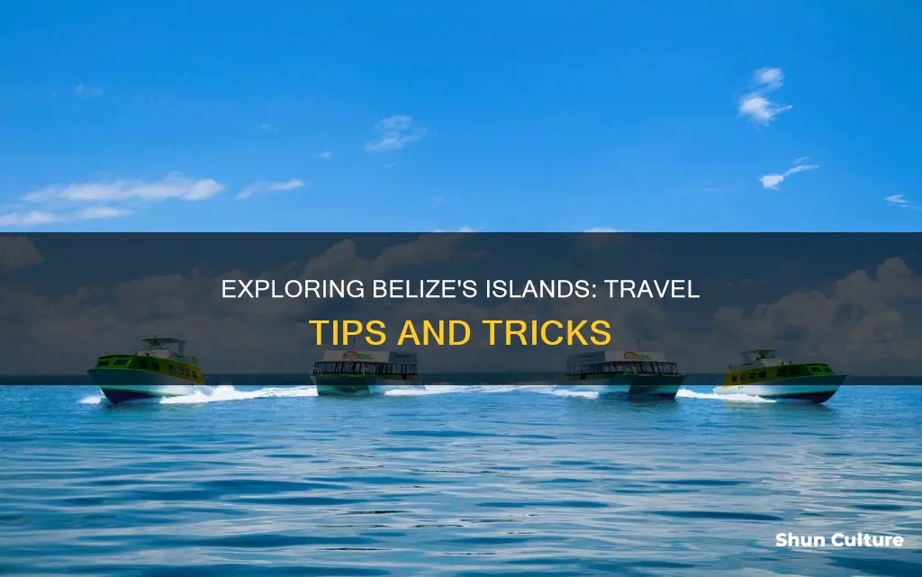 how to get out to the islands in belize