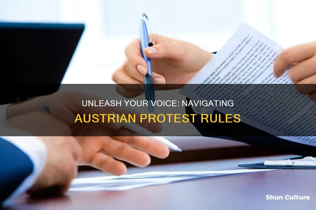 how to get pomition in austria for demostration