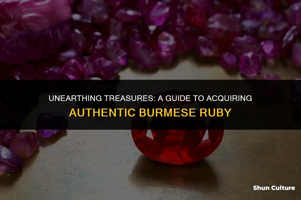 how to get real ruby from burma