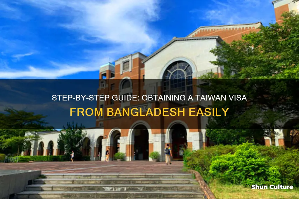 how to get taiwan visa from bangladesh