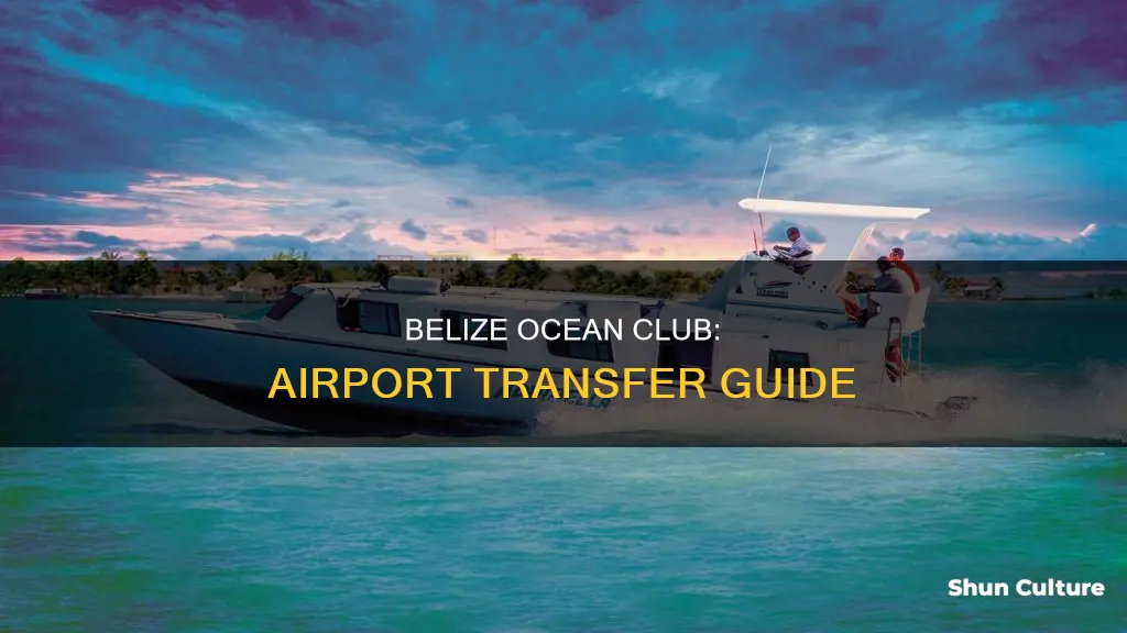 how to get to belize ocean club from airport