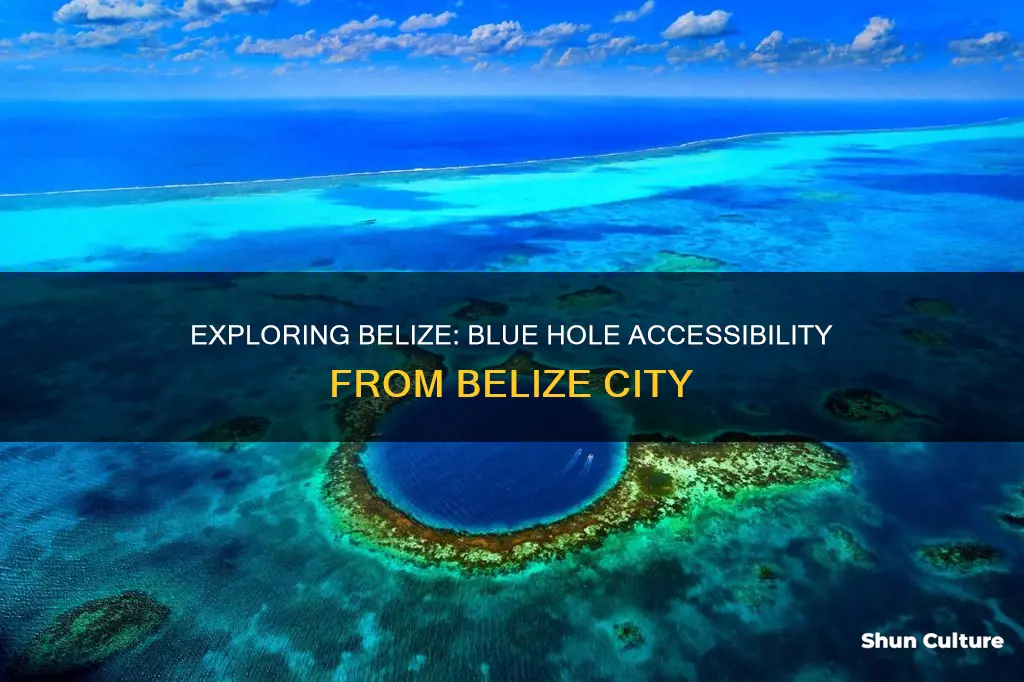 how to get to blue hole from belize city