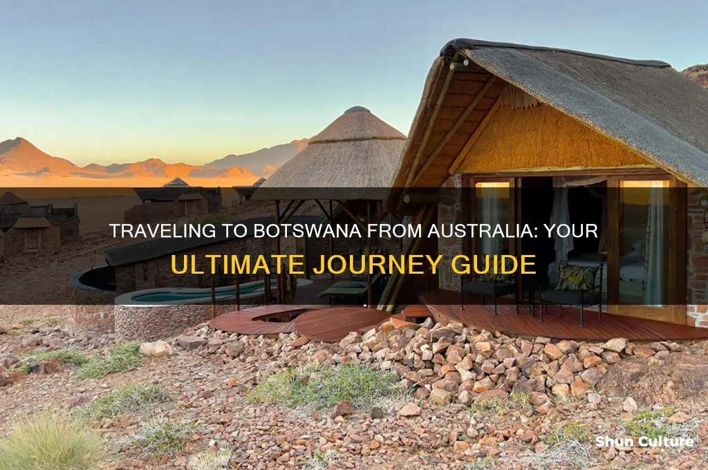 how to get to botswana from australia