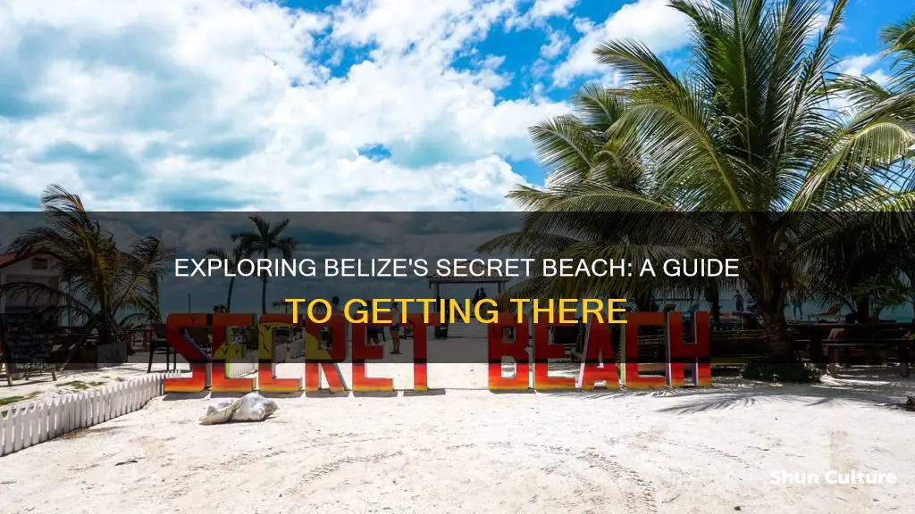 how to get to secret beach belize