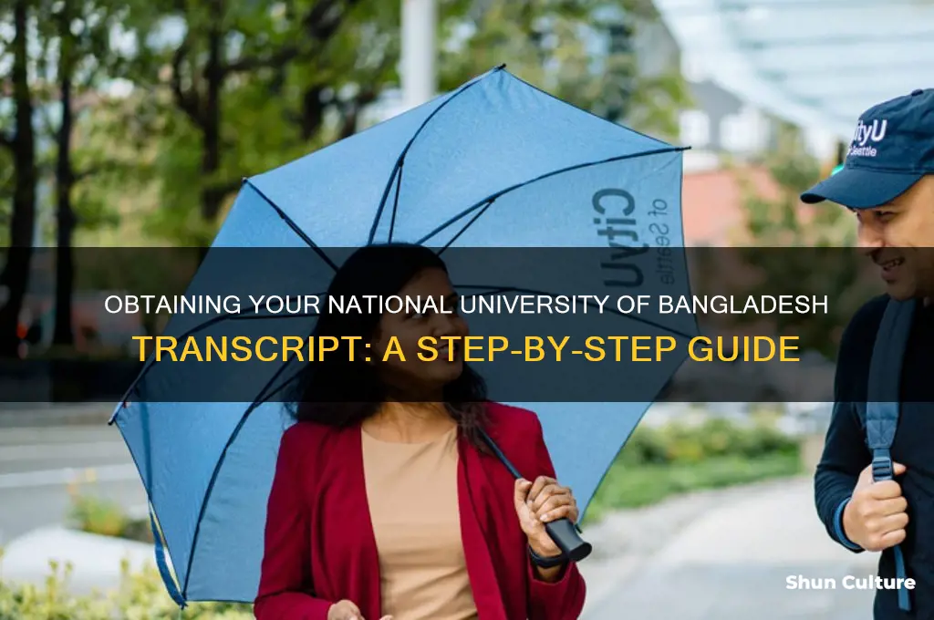 how to get transcript from national university of bangladesh