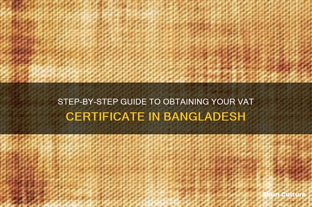 how to get vat certificate in bangladesh