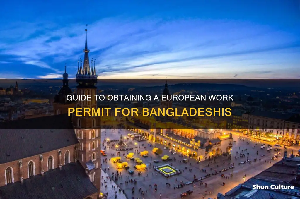how to get work permit in europe from bangladesh
