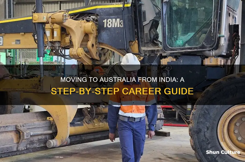 how to go australia for job from india