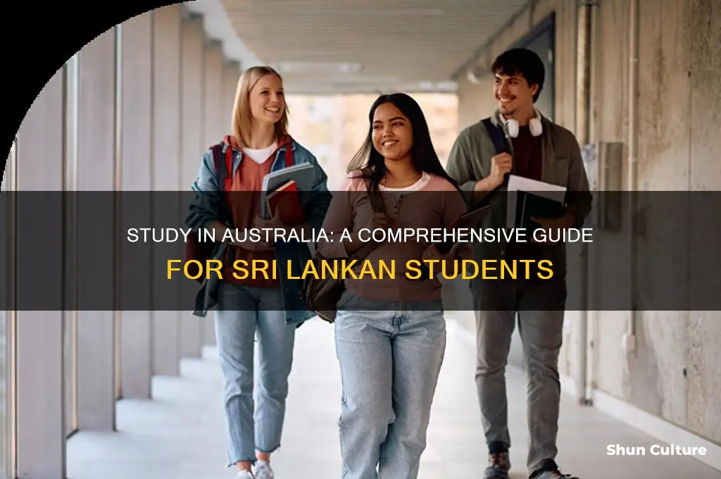 how to go australia for study from sri lanka