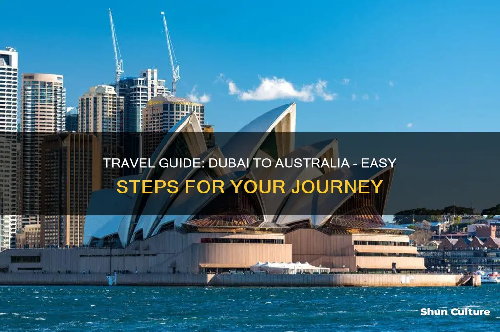 how to go australia from dubai