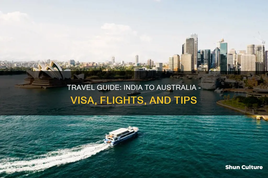 how to go australia from india