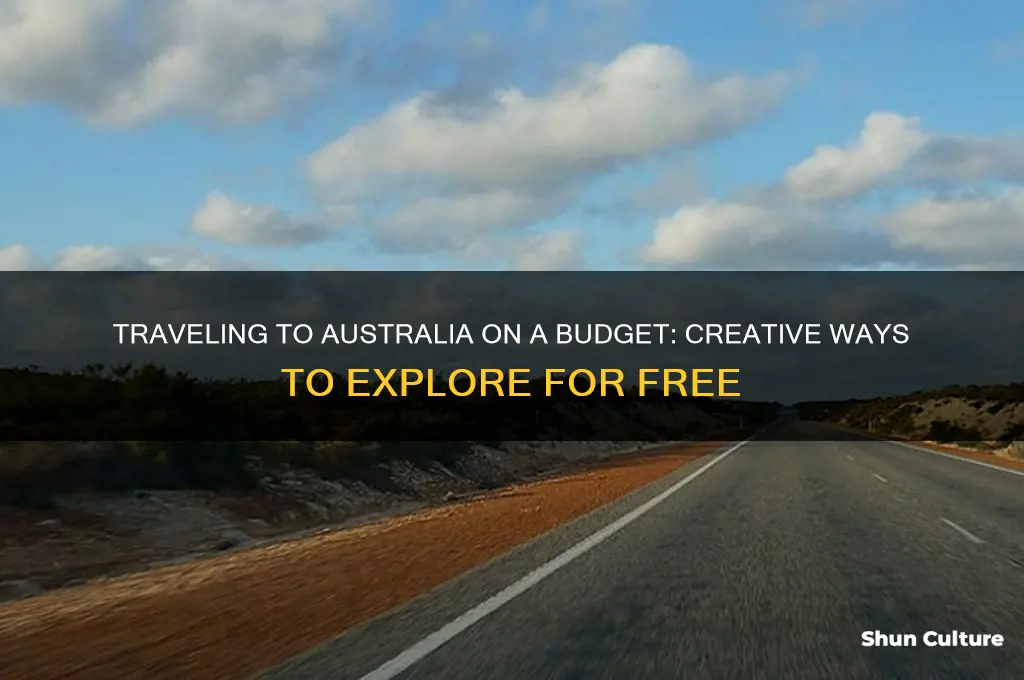 how to go australia without money