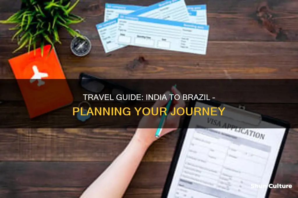 how to go brazil from india