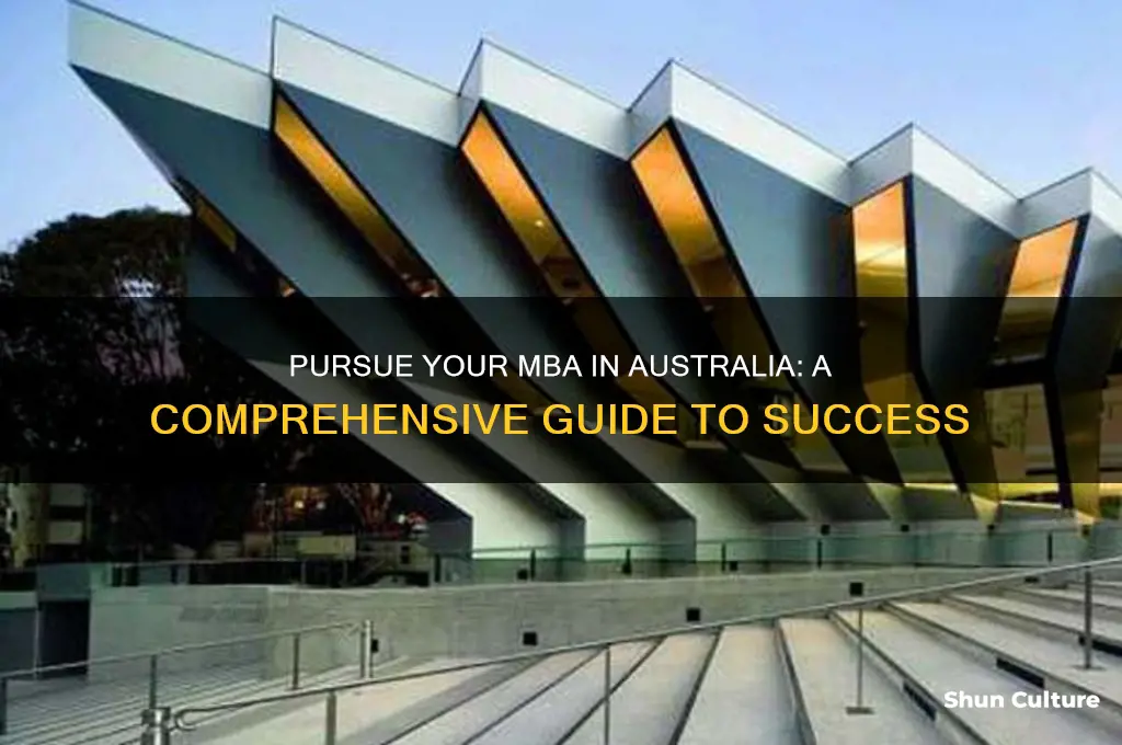 how to go for mba in australia