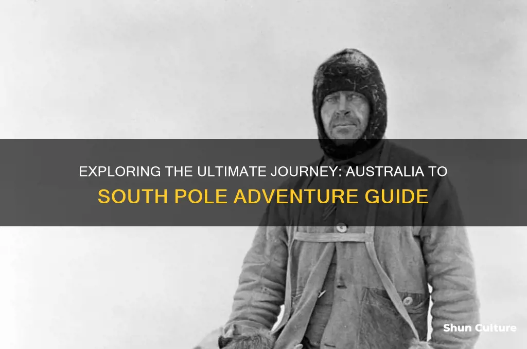 how to go to south pole from australia