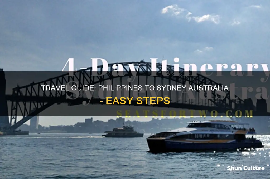 how to go to sydney australia from philippines