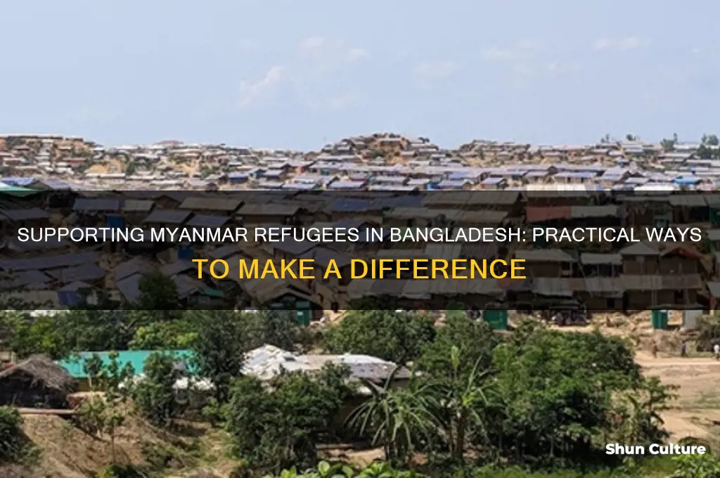how to help myanmar refugees in bangladesh