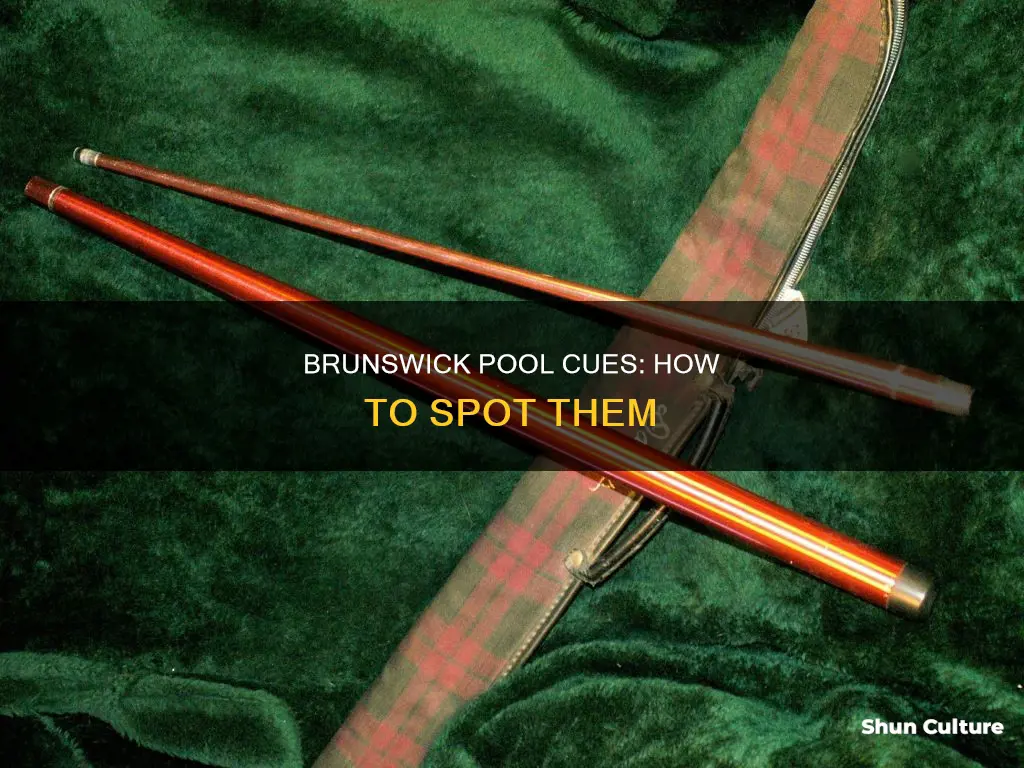 how to identify a brunswick pool cue