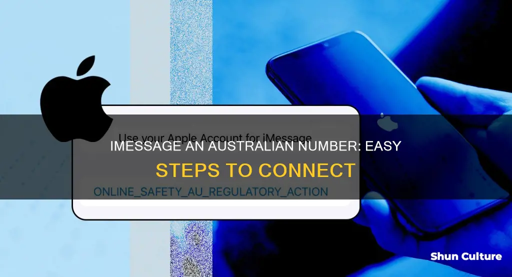 how to imessage an australian number