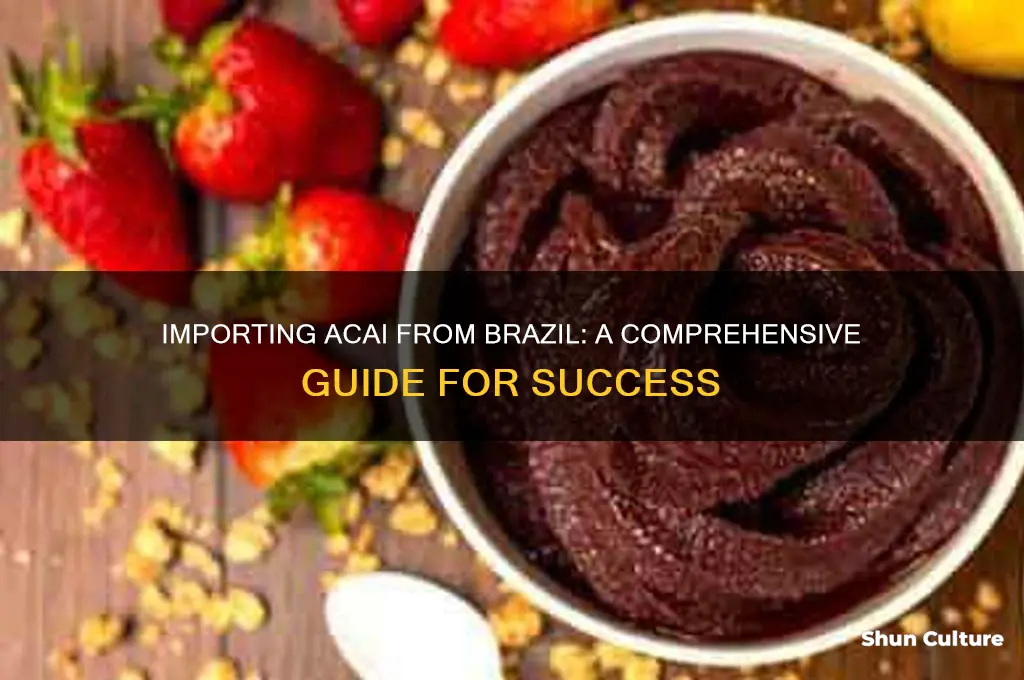 how to import acai from brazil