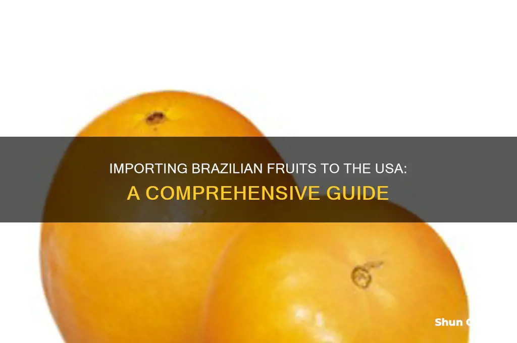 how to import fruits from brazil to usa