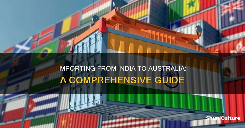 how to import goods from india to australia