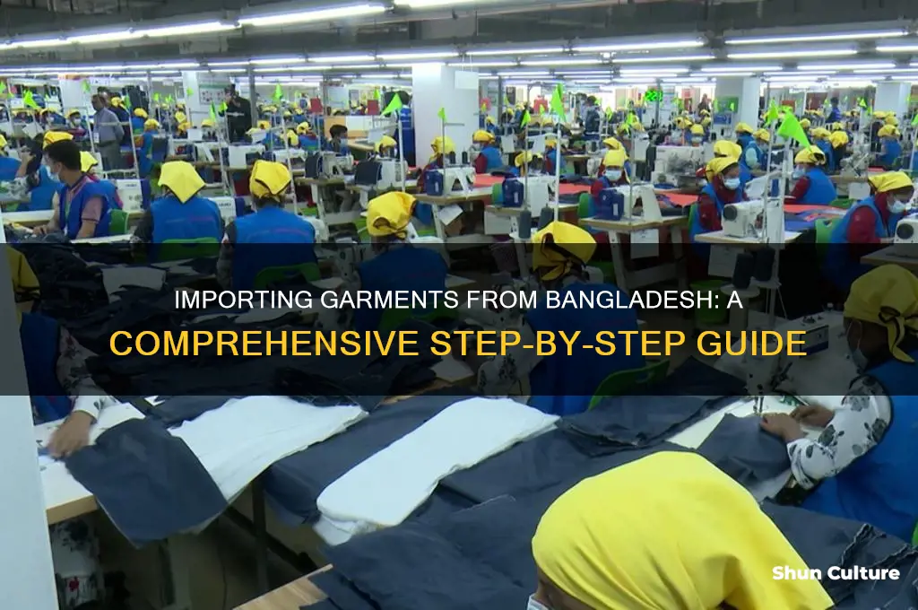 how to import graments from bangladesh