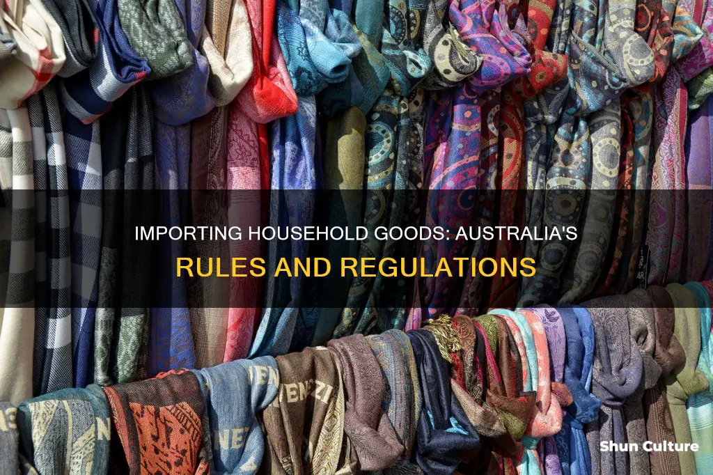 how to import household goods into australia