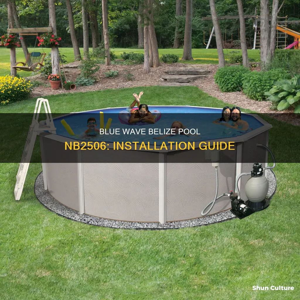 how to install a blue wave belize pool nb2506