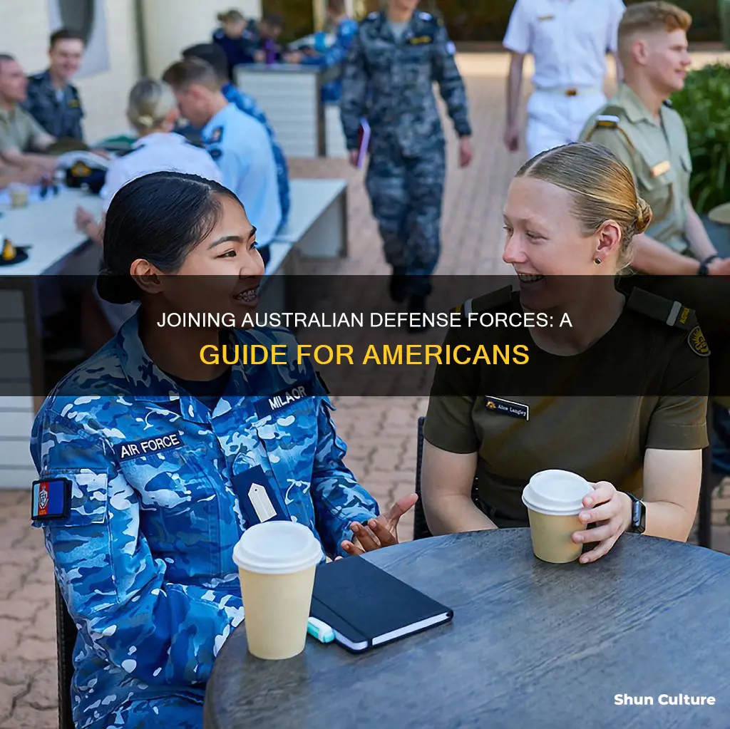 how to join australian military defense from united states