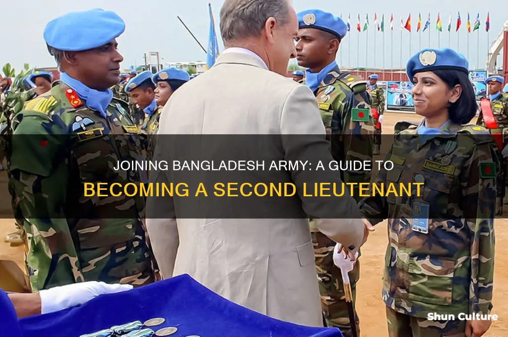 how to join bangladesh army as second lieutenant