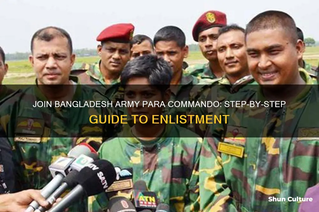 how to join bangladesh army para commando