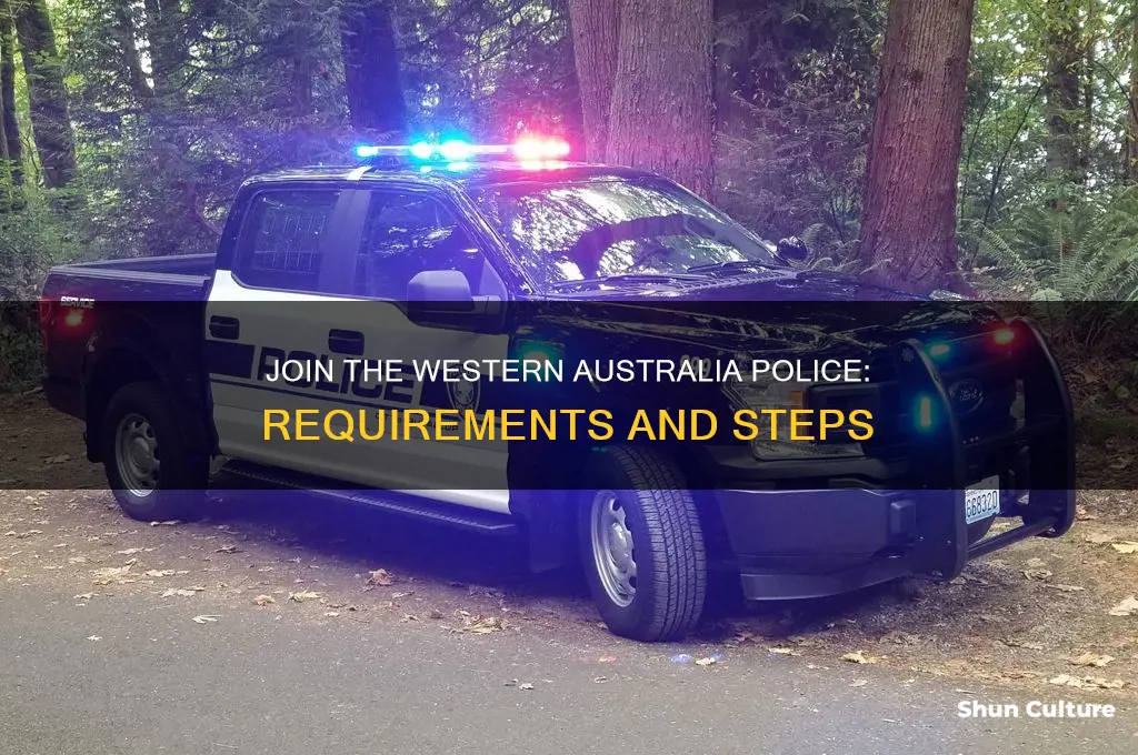 how to join the western australian police force