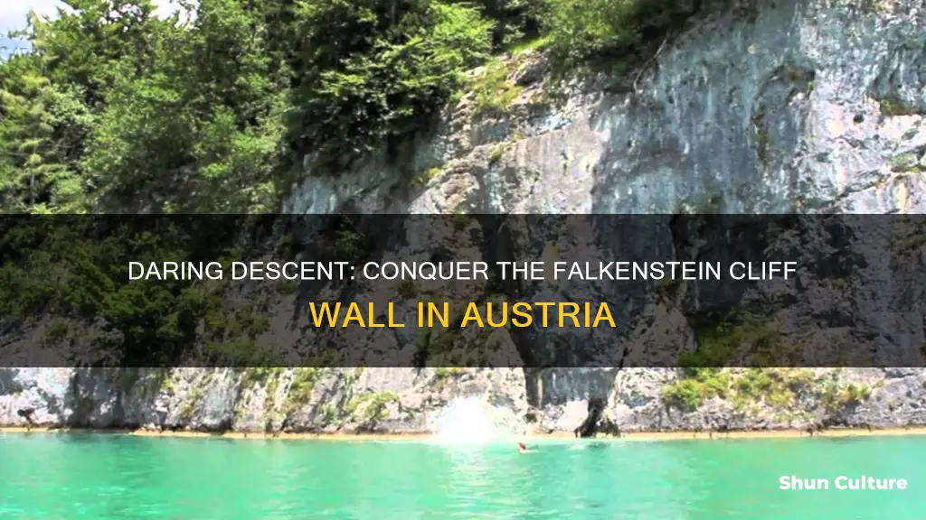 how to jump off the falkenstein cliff wall in austria