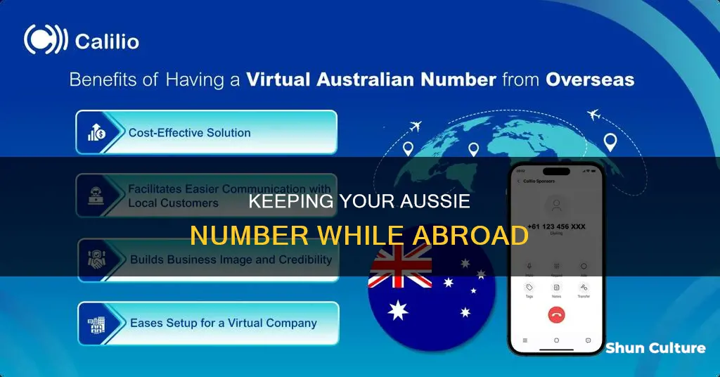 how to keep australian number when overseas