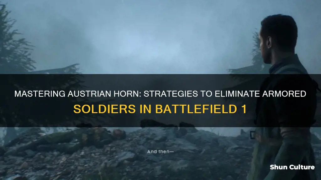 how to kill armored soldiers austrian horn battlefield 1